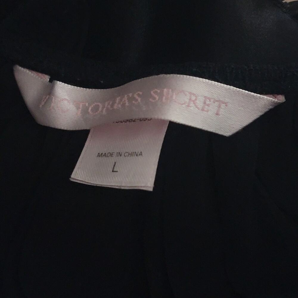 Vintage Y2K Victoria's Secret Black Silky Tulle Lace Nightie Dress Gown Lingerie - Picture 6 of 8